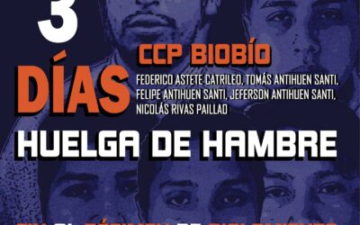 Presos políticos Mapuche recluídos en el módulo de máxima del cp biobío inician de huelga de hambre