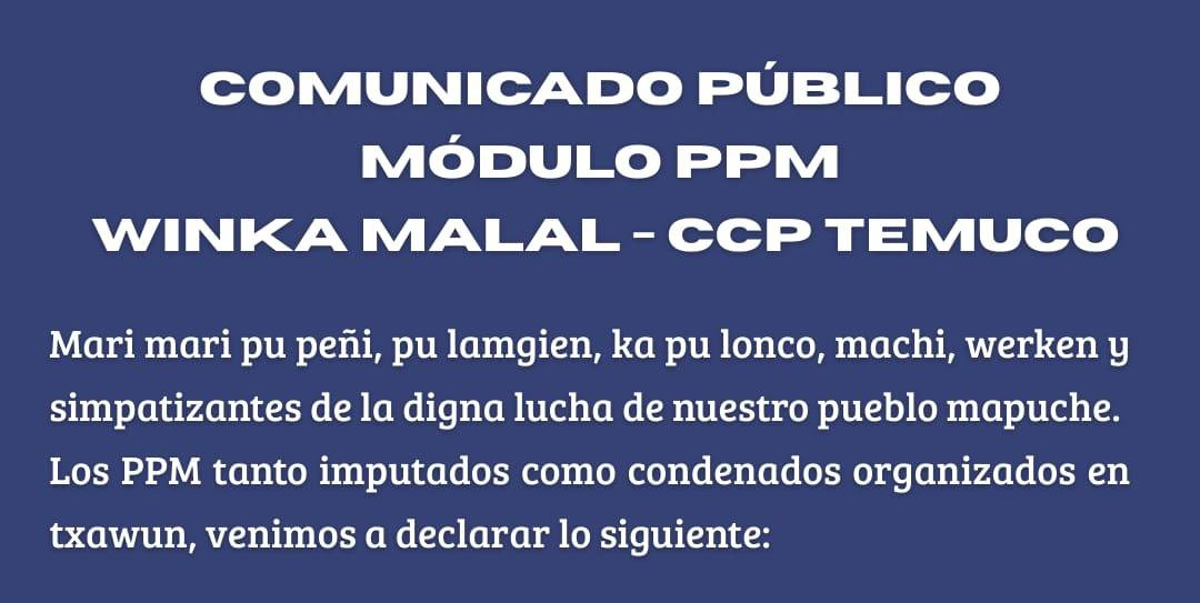 Comunicado público módulo PPM Winka Malal- CCP Temuco