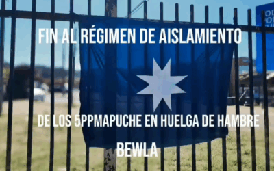 Realizan ayekan y concentración en apoyo a los presos políticos mapuche del CP Biobío a 10 días de huelga de hambre