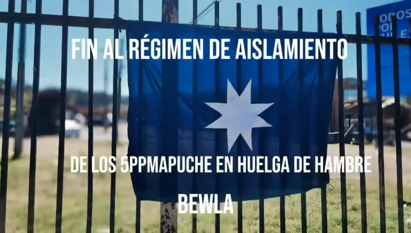 Realizan ayekan y concentración en apoyo a los presos políticos mapuche del CP Biobío a 10 días de huelga de hambre