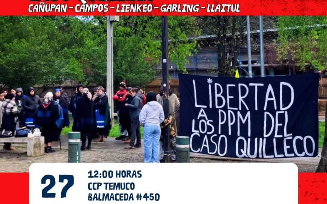 Equipo médico de acompañamiento a la huelga de hambre de los PPM de caso Quilleco solicita traslado urgente a hospital intercultural de Imperial