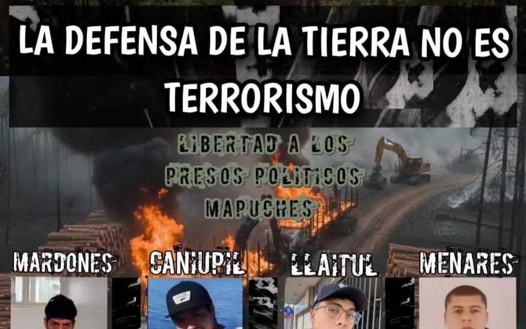 Iniciará juicio en contra de presos políticos mapuche de la CAM luego de 3 años de prisión preventiva