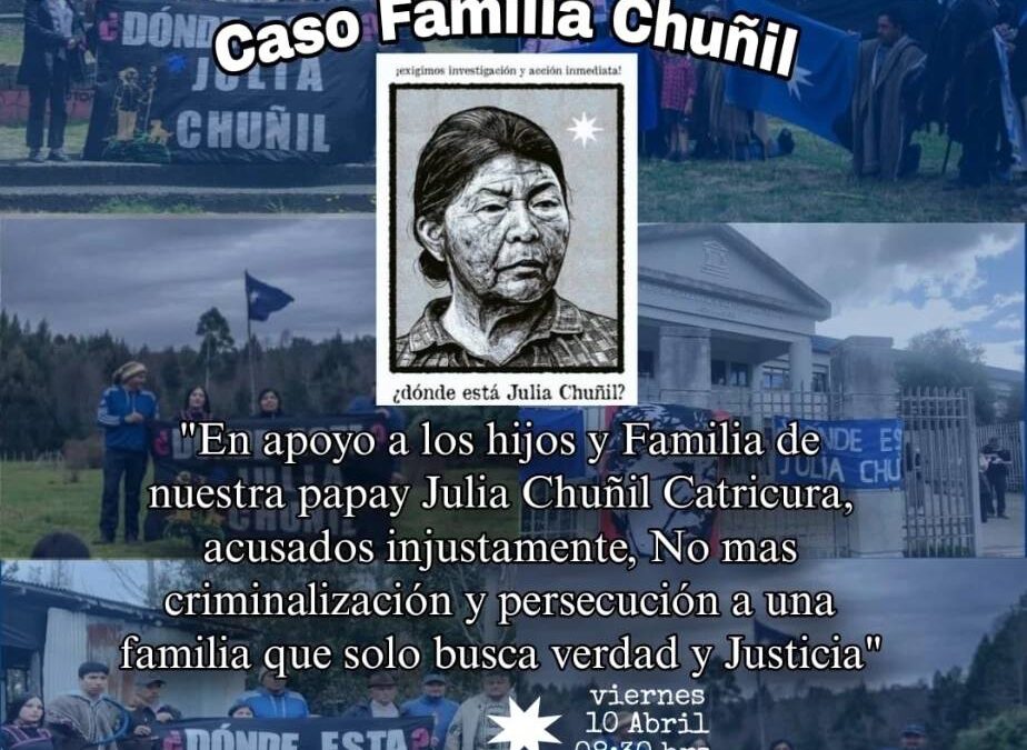 Se realizará audiencia de revisión de medidas cautelares, a dos meses sin encontrar pruebas para culpar a la familia Chuñil