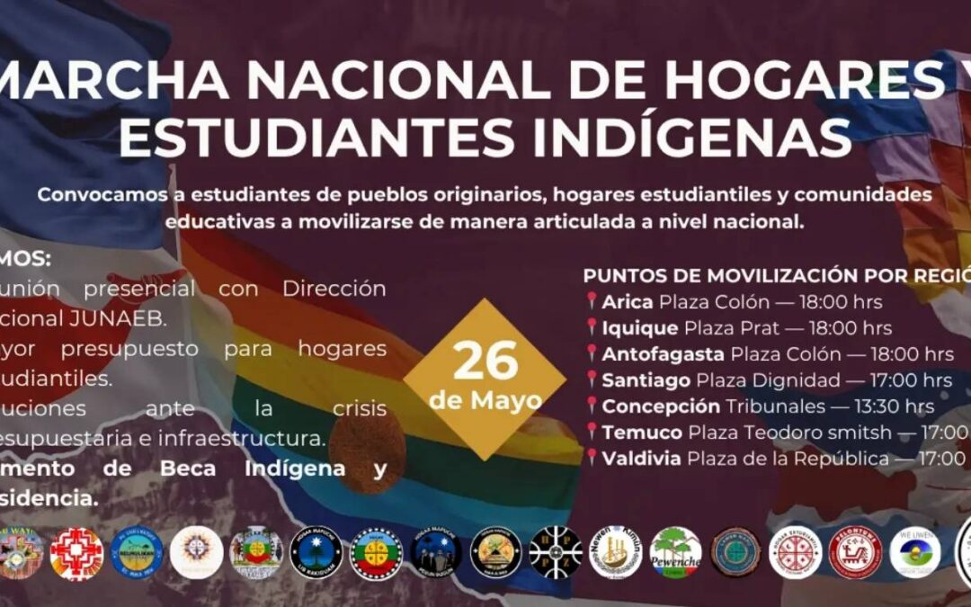 Hogares y estudiantes indígenas convocan a marcha a nivel nacional