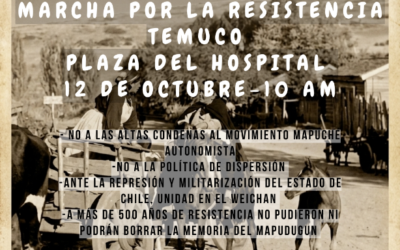 Covocatoria a Marcha por la Resistencia en Temuco