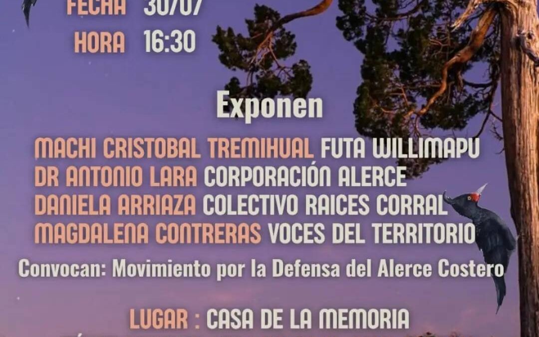 Se realizó Nutram por la defensa del Alerce costero en Ainil Leufu Valdivia