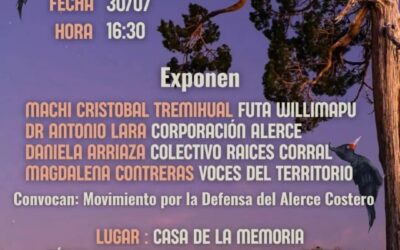 Se realizó Nutram por la defensa del Alerce costero en Ainil Leufu Valdivia