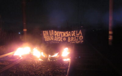 Manifestación en memoria de Santiago Maldonado en Puelmapu: «En la defensa de la tierra, arde tu memoria, Brujo presente»